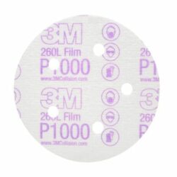 3M™ Hookit™ Film Dust Free Disc, 01053, 5 in x NH, Die # 500FH, P1000 image 3M™ Hookit™ Film Dust Free Disc, 01053, 5 in x NH, Die # 500FH, P1000image