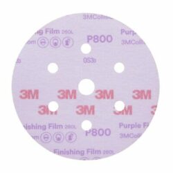 3M™ Hookit™ Purple Finishing Film Abrasive Disc 260L, 30770, 6 in, Dust Free, P800 image 3M™ Hookit™ Purple Finishing Film Abrasive Disc 260L, 30770, 6 in, Dust Free, P800image