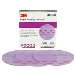 3M™ Hookit™ Purple Finishing Film Abrasive Disc 260L, 30666, 6 in, P2000 image 3M™ Hookit™ Purple Finishing Film Abrasive Disc 260L, 30666, 6 in, P2000image