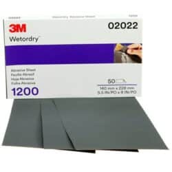 3M™ Wetordry™ Abrasive Sheet 401Q, 02022, 1200, 5 1/2 in x 9 in image 3M™ Wetordry™ Abrasive Sheet 401Q, 02022, 1200, 5 1/2 in x 9 inimage