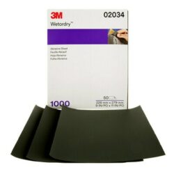 3M™ Wetordry™ Abrasive Sheet, 02034, 1000, 9 in x 11 in image 3M™ Wetordry™ Abrasive Sheet, 02034, 1000, 9 in x 11 inimage