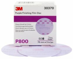 3M™ Hookit™ Purple Finishing Film Abrasive Disc 260L, 30370, 3 in, P800 image 3M™ Hookit™ Purple Finishing Film Abrasive Disc 260L, 30370, 3 in, P800image