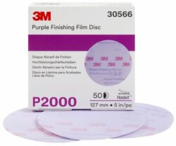 3M™ Hookit™ Purple Finishing Film Abrasive Disc 260L, 30566, 5 in, P2000 image 3M™ Hookit™ Purple Finishing Film Abrasive Disc 260L, 30566, 5 in, P2000image
