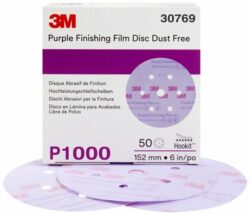 3M™ Hookit™ Purple Finishing Film Abrasive Disc 260L, 30769, 6 in, Dust Free, P1000 image 3M™ Hookit™ Purple Finishing Film Abrasive Disc 260L, 30769, 6 in, Dust Free, P1000image