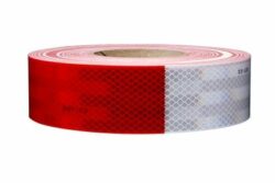 3M™ Diamond Grade™ Conspicuity Markings 983-32, Red/White, 67636, 2 in x 50 yd, Kiss-Cut Every 18 in image 3M™ Diamond Grade™ Conspicuity Markings 983-32, Red/White, 67636, 2 in x 50 yd, Kiss-Cut Every 18 inimage
