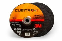 3M™ Cubitron™ II Depressed Center Grinding Wheel, 64316, T27, 9 in x 1/4 in x 7/8 in – OBSOLETE image 3M™ Cubitron™ II Depressed Center Grinding Wheel, 64316, T27, 9 in x 1/4 in x 7/8 in – OBSOLETEimage