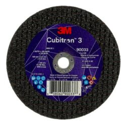 3M™ Cubitron™ 3 Cut-Off Wheel, 90033, 60+, T1, 4 in x 0.035 in x 3/8 in, ANSIimage