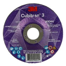 3M™ Cubitron™ 3 Cut-Off Wheel, 90044, 36+, T27, 4-1/2 in x 0.125 in x 7/8 in, ANSIimage