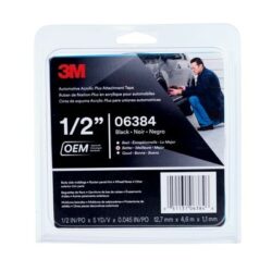 3M™ Automotive Acrylic Plus Attachment Tape 06384, Black, 1.12 mm, 1/2 in x 5 yd image 3M™ Automotive Acrylic Plus Attachment Tape 06384, Black, 1.12 mm, 1/2 in x 5 ydimage