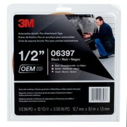 3M™ Automotive Acrylic Plus Attachment Tape 06397, Black, 1.52 mm, 1/2 in x 10 yd image 3M™ Automotive Acrylic Plus Attachment Tape 06397, Black, 1.52 mm, 1/2 in x 10 ydimage