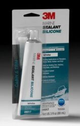 3M™ Marine Grade Silicone Sealant, White, 3 oz Tube image 3M™ Marine Grade Silicone Sealant, White, 3 oz Tubeimage