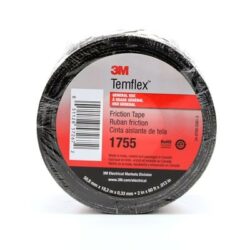 3M™ Temflex™ Cotton Friction Tape 1755, 2 in x 60 ft, Black image 3M™ Temflex™ Cotton Friction Tape 1755, 2 in x 60 ft, Blackimage