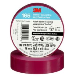 3M™ Temflex™ Vinyl Electrical Tape 165, Purple, 3/4 in x 60 ft (19 mm x 18 m), 6 mil image 3M™ Temflex™ Vinyl Electrical Tape 165, Purple, 3/4 in x 60 ft (19 mm x 18 m), 6 milimage