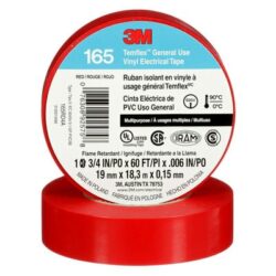3M™ Temflex™ Vinyl Electrical Tape 165, Red, 3/4 in x 60 ft (19 mm x 18 m), 6 mil image 3M™ Temflex™ Vinyl Electrical Tape 165, Red, 3/4 in x 60 ft (19 mm x 18 m), 6 milimage