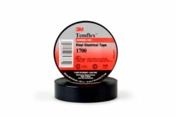 3M™ Temflex™ Vinyl Electrical Tape 1700, 1 in x 66 ft, Black image 3M™ Temflex™ Vinyl Electrical Tape 1700, 1 in x 66 ft, Blackimage