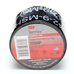 3M™ Temflex™ Mining-Grade Vinyl Electrical Tape 1700P, 3/4 in x 66 ft, Printed, Black image 3M™ Temflex™ Mining-Grade Vinyl Electrical Tape 1700P, 3/4 in x 66 ft, Printed, Blackimage