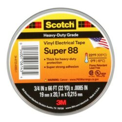 Scotch® Vinyl Electrical Tape Super 88, 3/4 in x 66 ft, Black image Scotch® Vinyl Electrical Tape Super 88, 3/4 in x 66 ft, Blackimage