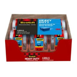 Scotch® Heavy Duty Shipping Packaging Tape 142-6, 1.88 in x 800 in, 6 Pack image Scotch® Heavy Duty Shipping Packaging Tape 142-6, 1.88 in x 800 in, 6 Packimage