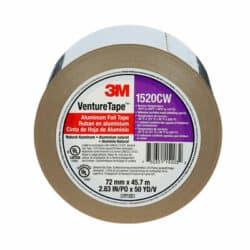 3M™ Venture Tape™ High Temperature Aluminum Foil Tape 3243, Silver, 72 mm x 45.7 m, 3.5 mil, 16 Rolls/Case image 3M™ Venture Tape™ High Temperature Aluminum Foil Tape 3243, Silver, 72 mm x 45.7 m, 3.5 mil, 16 Rolls/Caseimage