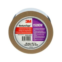 3M™ Venture Tape™ Aluminum Foil Tape 1520CW, Silver, 48 mm x 45.7 m, 3.2 mil, 24 Rolls/Case image 3M™ Venture Tape™ Aluminum Foil Tape 1520CW, Silver, 48 mm x 45.7 m, 3.2 mil, 24 Rolls/Caseimage