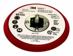 3M™ Stikit™ Low Profile Disc Pad 85104,Silver Face,Red Foam, 5 in x 3/8 in 5/16-24 External image 3M™ Stikit™ Low Profile Disc Pad 85104,Silver Face,Red Foam, 5 in x 3/8 in 5/16-24 Externalimage