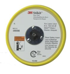 3M™ Stikit™ Low Profile Abrasive Disc Back-up Pad 05556, 6 in x 3/8 in x 5/16-24 External, 10/Case image 3M™ Stikit™ Low Profile Abrasive Disc Back-up Pad 05556, 6 in x 3/8 in x 5/16-24 External, 10/Caseimage
