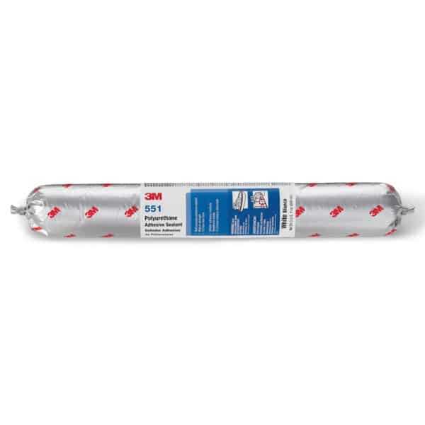 3M™ Polyurethane Adhesive Sealant 551, White, 600 mL Sausage Pack, 12/Case