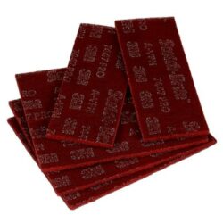 Scotch-Brite™ 7447 Pro Sheet Pad, PO-SH, A/O Very Fine, Maroon, 3-2/3 in x 9 in, 100 ea/Case image Scotch-Brite™ 7447 Pro Sheet Pad, PO-SH, A/O Very Fine, Maroon, 3-2/3 in x 9 in, 100 ea/Caseimage