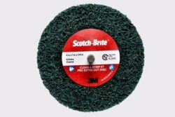 Scotch-Brite™ Clean and Strip XT Pro Extra Cut Disc, XC-DC, A/O XCRS, Green, 4 in x 1 in x 1/4 in, 2 Ply Shaft Mount, 10 ea/Case image Scotch-Brite™ Clean and Strip XT Pro Extra Cut Disc, XC-DC, A/O XCRS, Green, 4 in x 1 in x 1/4 in, 2 Ply Shaft Mount, 10 ea/Caseimage