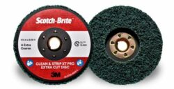 Scotch-Brite™ Clean and Strip XT Pro Extra Cut TN Quick Change Disc, XC-DN, A/O Extra Coarse, Green, 4-1/2 inx5/8in-11, 10 ea/Case image Scotch-Brite™ Clean and Strip XT Pro Extra Cut TN Quick Change Disc, XC-DN, A/O Extra Coarse, Green, 4-1/2 inx5/8in-11, 10 ea/Caseimage