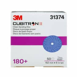 3M™ Cubitron™ II Hookit™ Clean Sanding Abrasive Disc, 31374, 6 in, 180+ grade image 3M™ Cubitron™ II Hookit™ Clean Sanding Abrasive Disc, 31374, 6 in, 180+ gradeimage