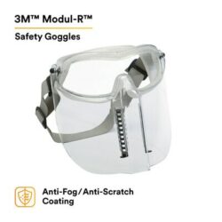 3M™ Modul-R™ Safety Goggle, 40658-00000-10 Clear Anti Fog Lens with Chin Protector image 3M™ Modul-R™ Safety Goggle, 40658-00000-10 Clear Anti Fog Lens with Chin Protectorimage