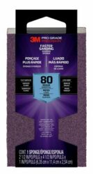 3M™ Pro Grade Precision™ Faster Sanding Block Sponge, 24000TRI-M-B, 2.5 in x 4.5 in x 1 in, 80 grit, Medium, 12/cs image 3M™ Pro Grade Precision™ Faster Sanding Block Sponge, 24000TRI-M-B, 2.5 in x 4.5 in x 1 in, 80 grit, Medium, 12/csimage