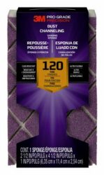 3M™ Pro Grade Precision™ Dust Channeling Block Sanding Sponge 120 grit Fine, 2502TRI-120-CH, 4.5 in x 2.5 in x 1 in, 12/cs image 3M™ Pro Grade Precision™ Dust Channeling Block Sanding Sponge 120 grit Fine, 2502TRI-120-CH, 4.5 in x 2.5 in x 1 in, 12/csimage
