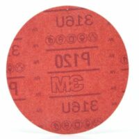 3M™ Hookit™ Red Abrasive Disc, 01224, 6 in, 120+ grade - Image 3