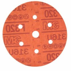 3M™ Hookit™ Red Abrasive Disc Dust Free, 01140, 6 in, P320 grit image 3M™ Hookit™ Red Abrasive Disc Dust Free, 01140, 6 in, P320 gritimage