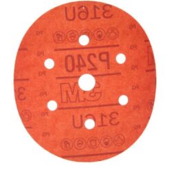 3M™ Hookit™ Red Abrasive Disc Dust Free, 01141, 6 in, P240 grit image 3M™ Hookit™ Red Abrasive Disc Dust Free, 01141, 6 in, P240 gritimage