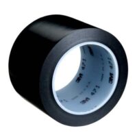 3M™ Vinyl Tape 471, Black, 3 in x 36 yd, 5.2 mil, 12 Roll/Case - Image 3