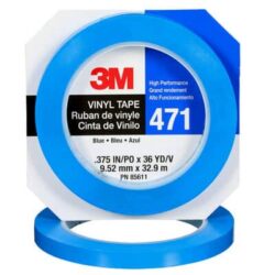 3M™ Vinyl Tape 471, Blue, 3/8 in x 36 yd, 5.2 mil image 3M™ Vinyl Tape 471, Blue, 3/8 in x 36 yd, 5.2 milimage