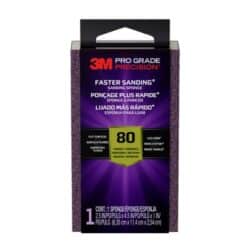 3M™ Pro Grade Precision™ Faster Sanding Sanding Block Sponge FSB80-PGP-1T, 2.5 in x 4.5 in x 1 in, 80 grit, Medium image 3M™ Pro Grade Precision™ Faster Sanding Sanding Block Sponge FSB80-PGP-1T, 2.5 in x 4.5 in x 1 in, 80 grit, Mediumimage