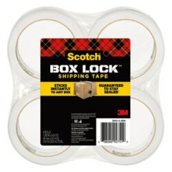 Scotch® Box Lock™ Shipping Tape 3950-LR4-4CC, 1.88 in x 54.6 yd (48 mm x 50 m) image Scotch® Box Lock™ Shipping Tape 3950-LR4-4CC, 1.88 in x 54.6 yd (48 mm x 50 m)image