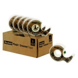 Scotch® Magic™ Greener Tape 6123-SIOC, 3/4 in x 600 in (19 mm x 15.2 m), 6 Dispensers/Pack image Scotch® Magic™ Greener Tape 6123-SIOC, 3/4 in x 600 in (19 mm x 15.2 m), 6 Dispensers/Packimage