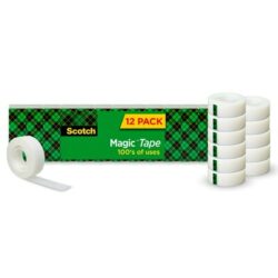 Scotch® Magic™ Transparent Tape 810K12, 3/4 in x 1000 in 12 pack image Scotch® Magic™ Transparent Tape 810K12, 3/4 in x 1000 in 12 packimage