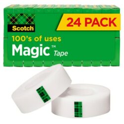 Scotch® Magic™ Invisible Tape 810K24, 3/4 in x 1000 in x 0 in (19 mm x 25,4 m) 24 Pack image Scotch® Magic™ Invisible Tape 810K24, 3/4 in x 1000 in x 0 in (19 mm x 25,4 m) 24 Packimage