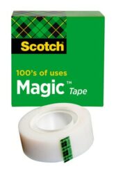 Scotch® Magic™ Tape, 3/4 in x 1000 in (19 mm x 25.4 m), Single Boxed Tape, 144 Roll/Case image Scotch® Magic™ Tape, 3/4 in x 1000 in (19 mm x 25.4 m), Single Boxed Tape, 144 Roll/Caseimage