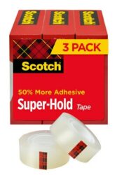 Scotch® Super-Hold Tape, 700S3, 3/4 in x 800 in (19 mm x 20,3 m), 3/Pack image Scotch® Super-Hold Tape, 700S3, 3/4 in x 800 in (19 mm x 20,3 m), 3/Packimage