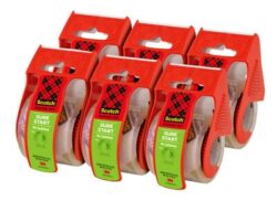 Scotch® Sure Start Shipping Packaging Tape 145-6, 1.88 in x 800 in (48 mm x 20.3 m) 6 Pack image Scotch® Sure Start Shipping Packaging Tape 145-6, 1.88 in x 800 in (48 mm x 20.3 m) 6 Packimage