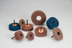 Standard Abrasives™ Buff and Blend HS Wheel 880476, 3 in x 3 Ply x 1/4 in A MED, 10/Carton, 100 ea/Caseimage