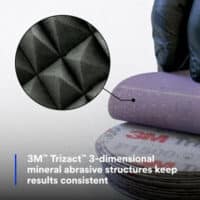 3M™ Trizact™ Hookit™ Clear Coat Sanding Abrasive Disc 02088, P1500, 6 in (152 mm), 25 Discs/Carton, 4 Cartons/Case - Image 4