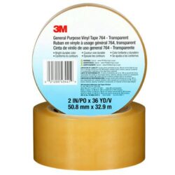 3M™ General Purpose Vinyl Tape 764, Transparent, 2 in x 36 yd, 5 mil, 24 Roll/Case, Individually Wrapped Conveniently Packaged image 3M™ General Purpose Vinyl Tape 764, Transparent, 2 in x 36 yd, 5 mil, 24 Roll/Case, Individually Wrapped Conveniently Packagedimage